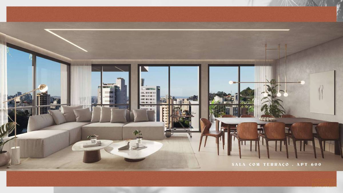Apartamento à venda, no Vizcaya,  em Belo Horizonte, Santa Lúcia, com 4 quartos, 134,11m² - GX Negócios Imobiliários