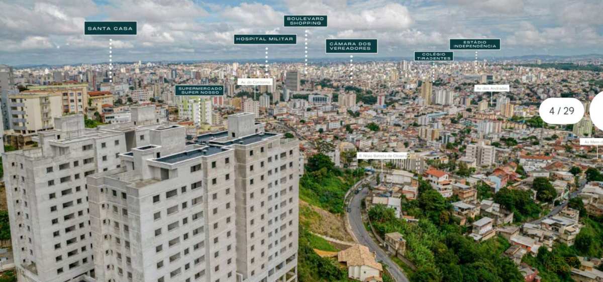 Apartamento à venda, no RESIDENCIAL MIRANTE SÃO LUCAS,  em Belo Horizonte, São Lucas, com 2 quartos, 65,02m² - GX Negócios Imobiliários